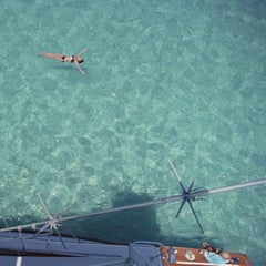 Swimming in Bermuda, 1977 - Limited Edition Slim Aarons Estate C-Type Print