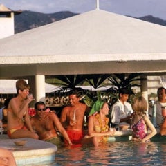 Villa Vera Racquet Club Pool, 1968 by Slim Aarons - Estate Stamped 16x20 C-Type