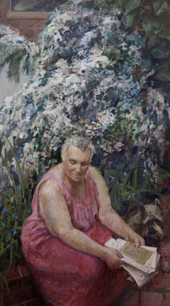 Iliya Mirochnik, "Old Letters, " 64in x 36in, oil on canvas
