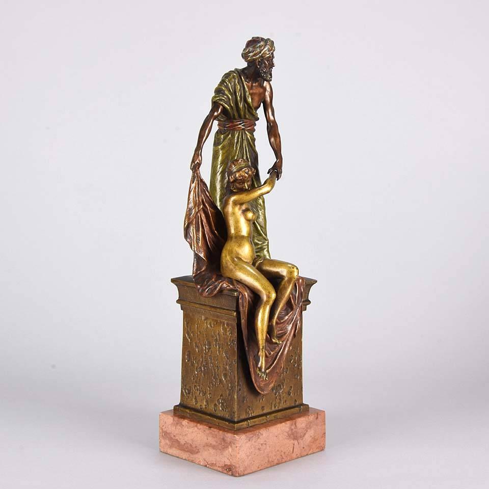 Slave Trader by Franz Bergman - Sculpture by Franz Bergmann