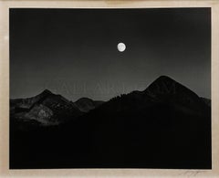 MOONRISE FROM GLACIER POINT, YOSEMITE NATIONAL PARK, CALIFORNIA, 1948