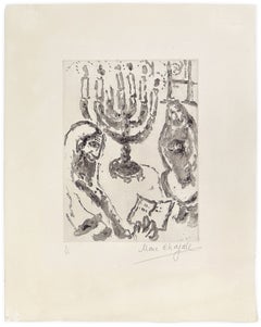 «Le Candelabre», aguatinta y aguafuerte firmados a mano, edición 8/35, Cramer 19