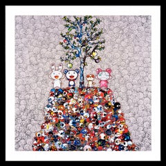 Kaikai, Kiki, DOB, And POM Atop The Mound Of The Dead, Signed Lithograph, 2013