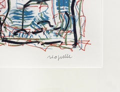 Sans Titre, Rare Hand Signed Lithograph, Edition of 40, 31 x 24 in. Framed