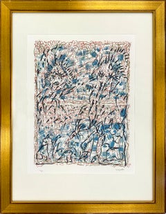 Sans Titre, Rare Hand Signed Lithograph, Edition of 40, 31 x 24 in. Framed