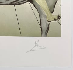 Chevalier Surrealiste (Jinete De Velasquez), Hand Signed Lithograph, 1980