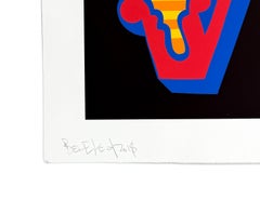 LOVE, Hand Signed Screen Print, Street Art, 31 x 31 in. Framed, 2018