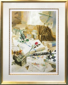 Memories, Large Hand Signed Serigraph on Paper, Edition of 150, 46x37 in. Framed