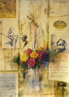 Zina, Large Hand Signed Giclee on Canvas, 40 x 30 in. Stretched, 1999