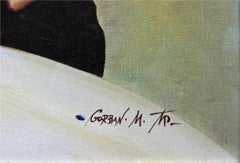 „Schale mit Kirschen“, großes, handsigniertes Giclée auf Leinwand, 30 x 30 in. Gestreckt