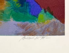„Red Apple“, handsignierter Siebdruck auf Papier, 22 x 30 in., Auflage: 275