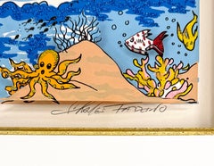 Sun And Fun, Hand Signed 3D Mixed Media, 31 x 38 in. Framed, 1988