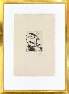 Plate XVII from Les Saltimbanques, Hand Signed Etching, 1975, Edition of 30