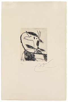 Plate XVII from Les Saltimbanques, Hand Signed Etching, 1975, Edition of 30