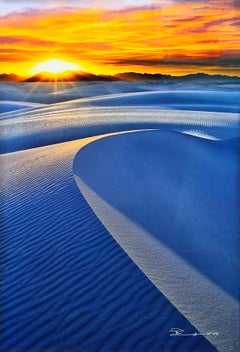 Crystal Sands (100 cm), fotografia autografata montata su plexiglass, 56x43 in cornice