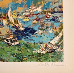 Spectator's Fleet - America's Cup, Signed Serigraph, 35 x 45 in. Framed, 1978