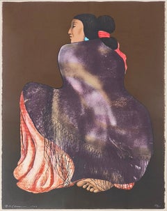 Janette, sérigraphie rare signée, tirage de 200 exemplaires, encadrée : 41 x 32,5 pouces, 1982