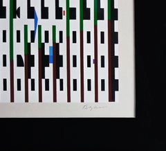 Espace 8, Large Hand Signed Silkscreen, 28.5 x 42 inches Framed, 1972