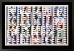 Espace 8, Large Hand Signed Silkscreen, 28.5 x 42 inches Framed, 1972