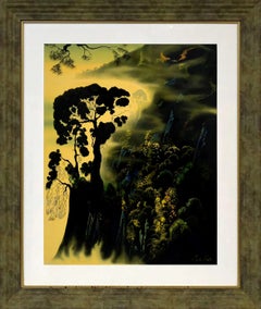 Sunset Silhouette, Hand Signed Serigraph, Edition of 200, Framed, 1999