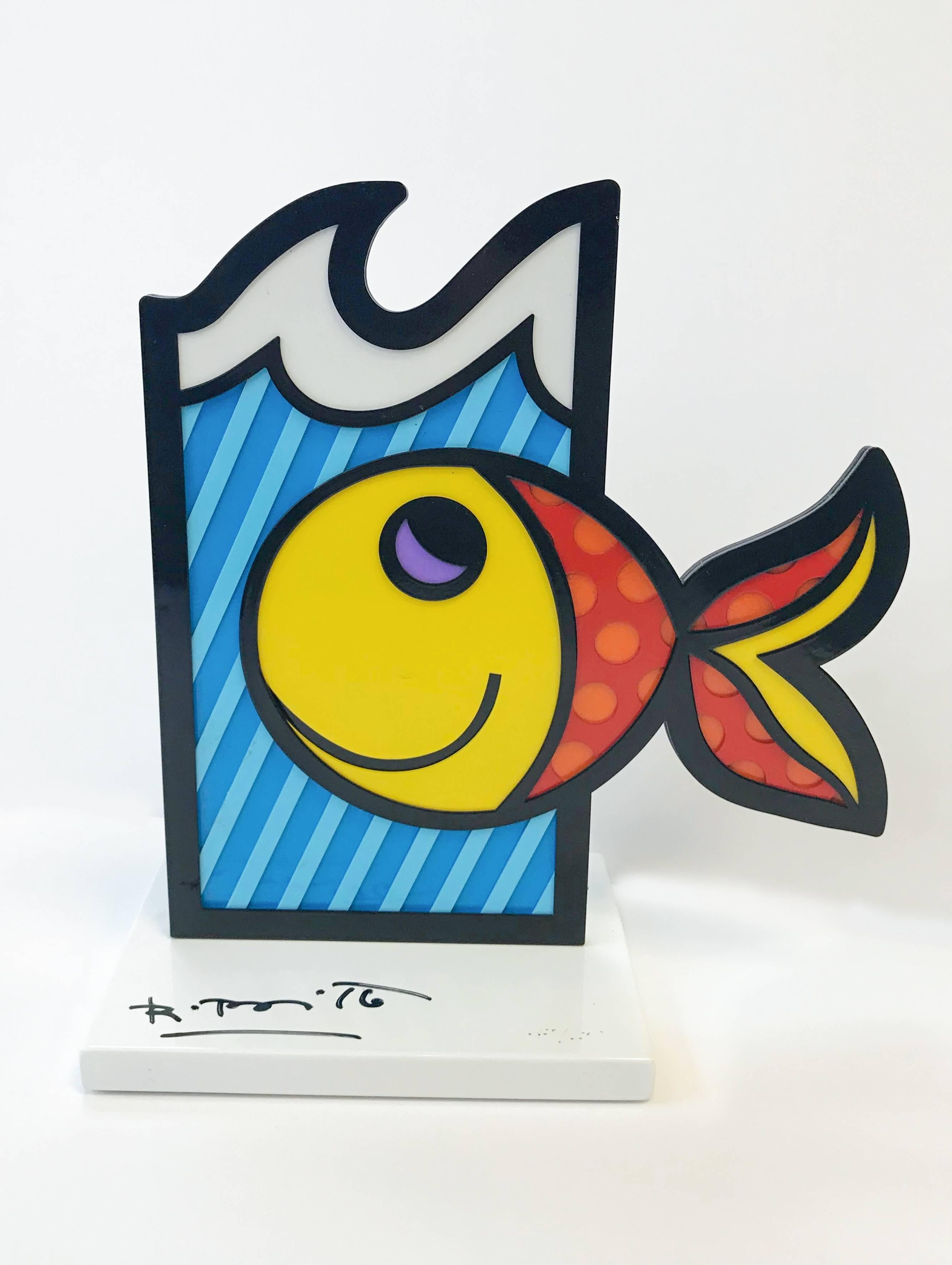 Romero Britto Figurative Sculpture - BOOM FISH (SCULPTURE)