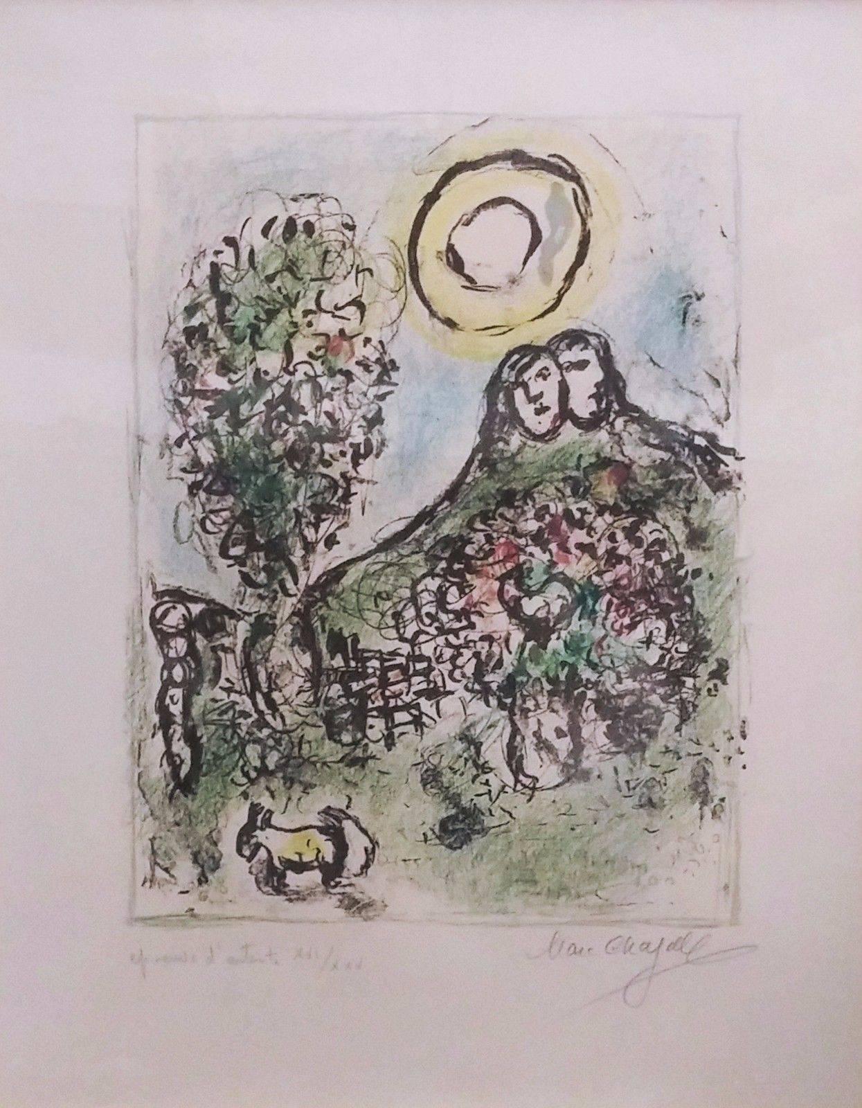 Marc Chagall Figurative Print – LE BAOU DE ST-JEANNET II (M. 585)