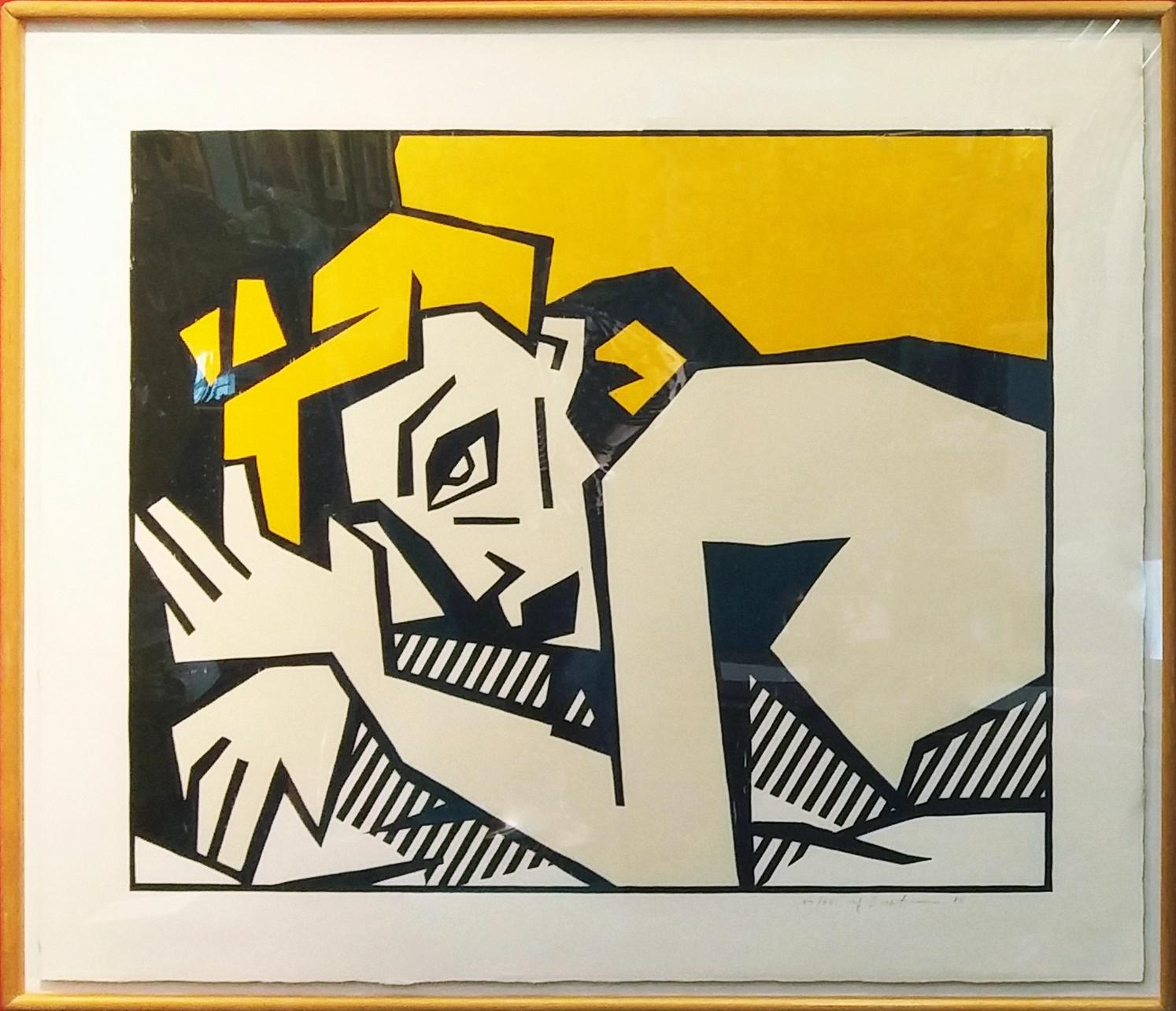 RECLINING NUDE - Print by Roy Lichtenstein