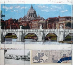 Ponte Sant' Angelo, wrapped (project for Rome)