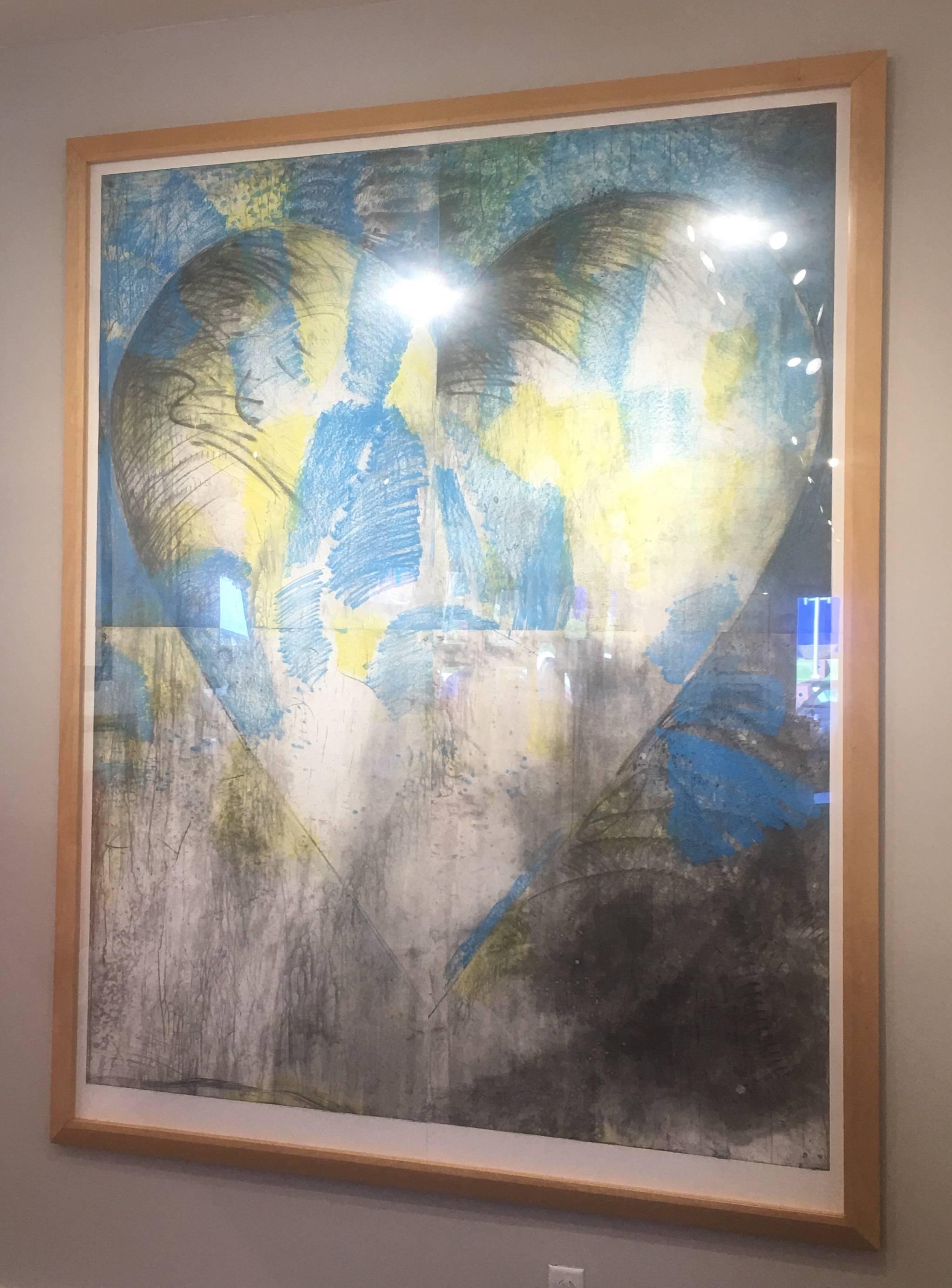 Heart and the Wall - Print by Jim Dine