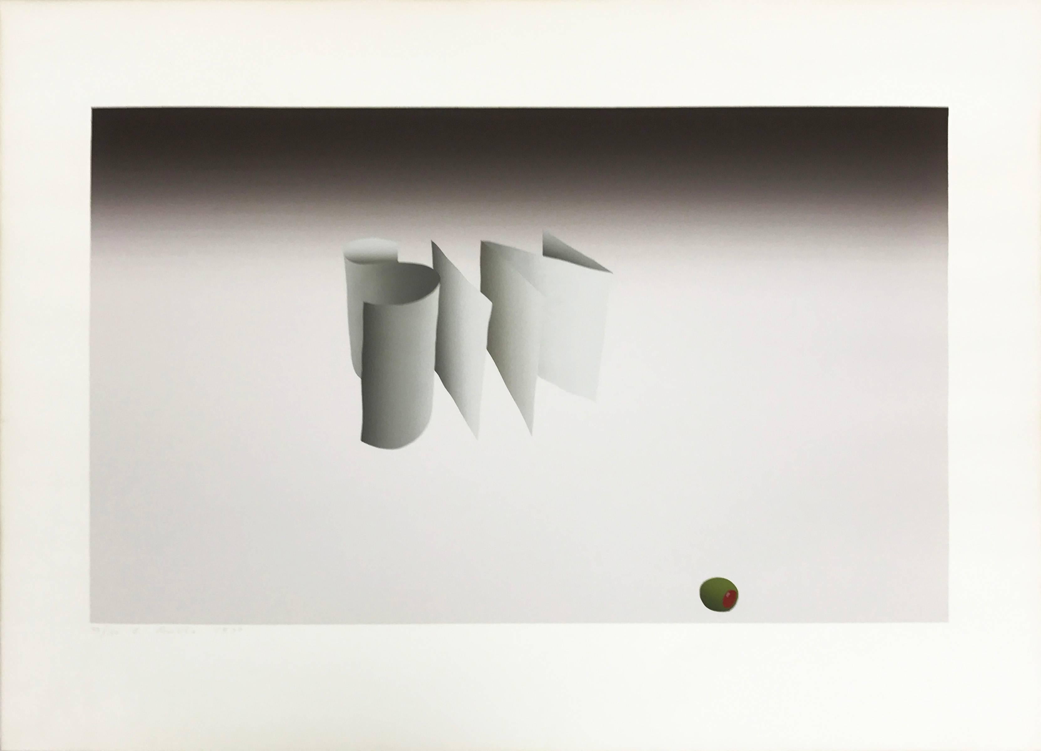 Sin With Olive - Print by Ed Ruscha