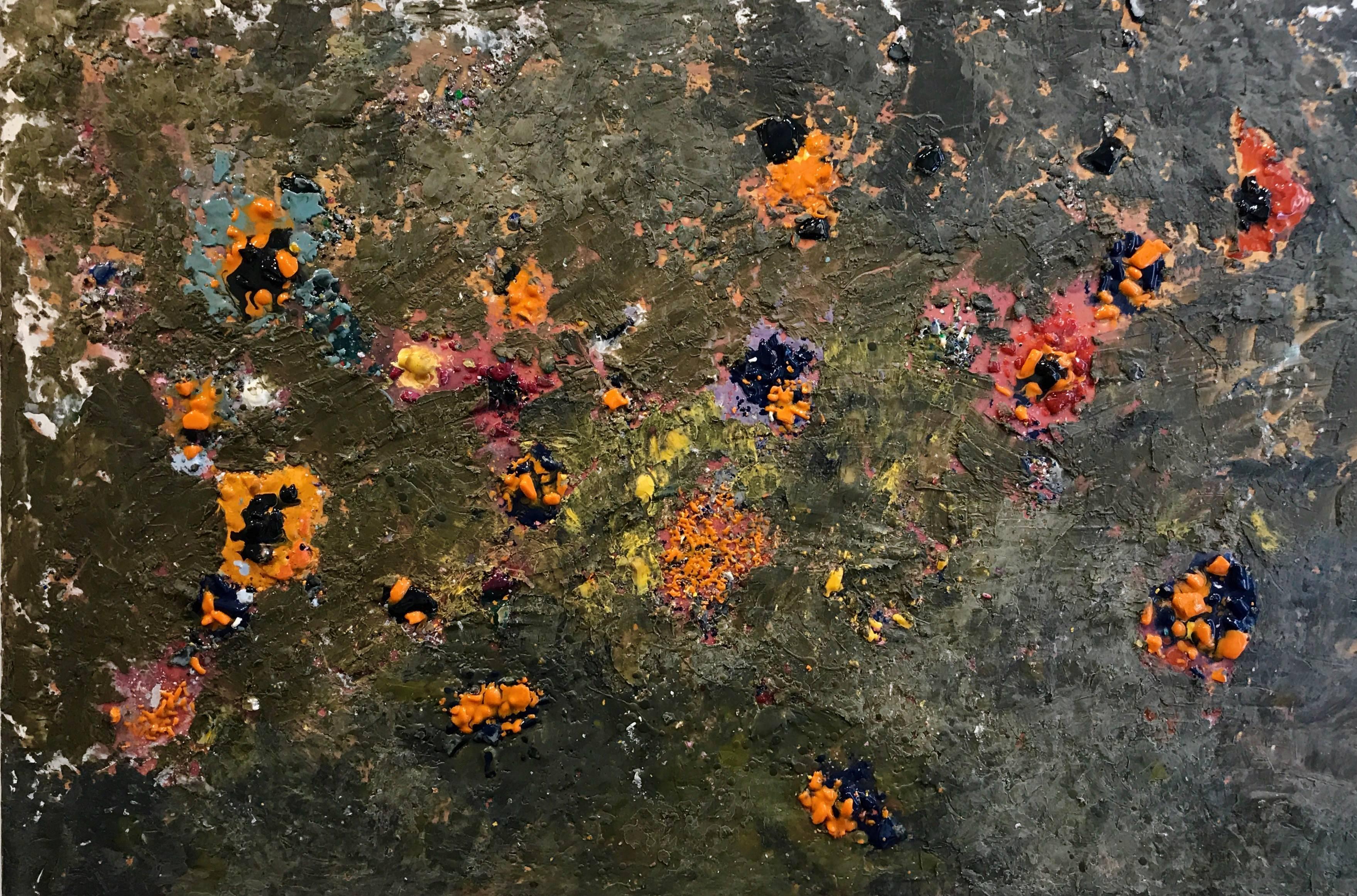 Pavel Kraus Abstract Painting - Pompeii White Ash