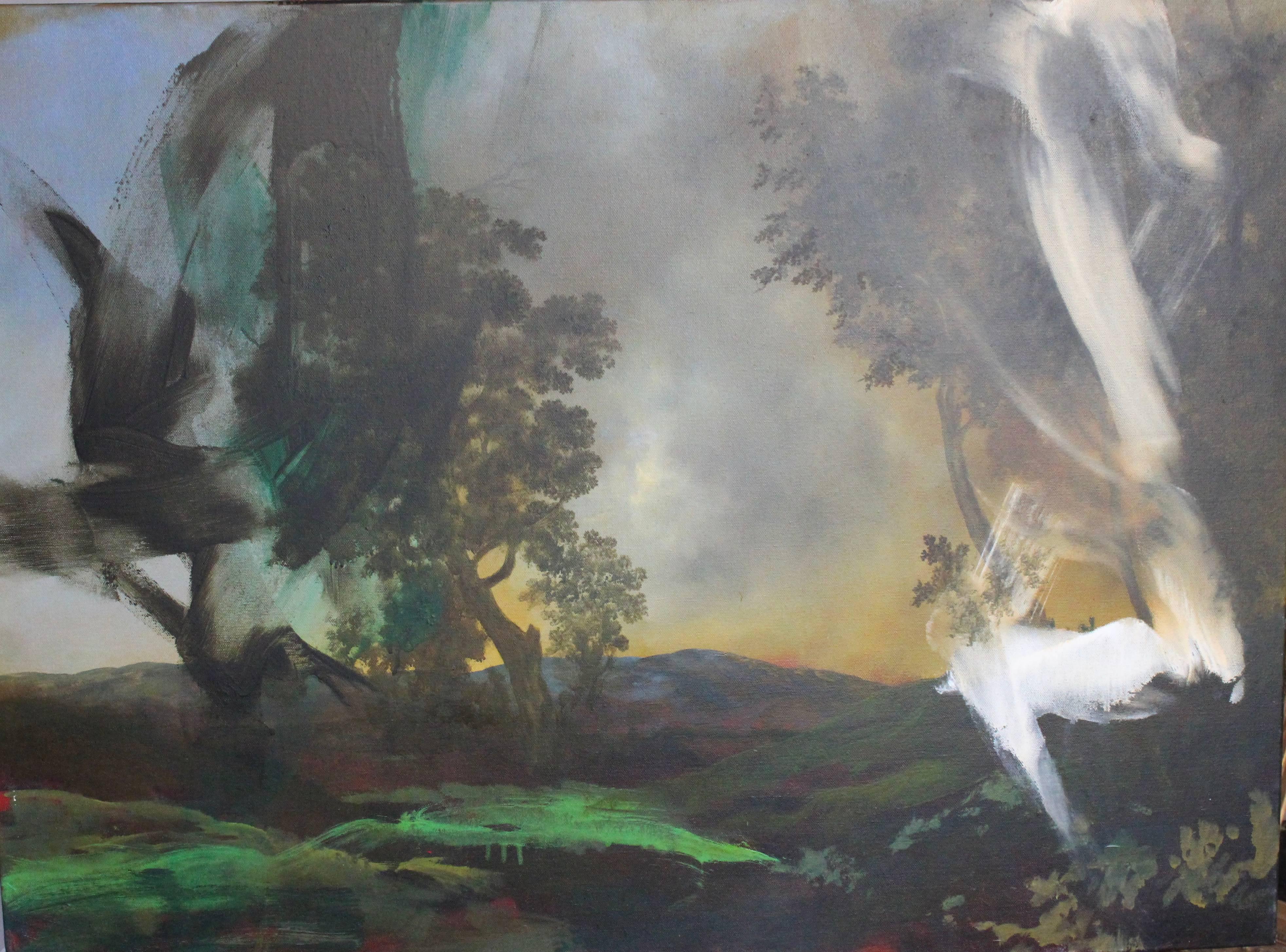Alan Rankle Landscape Painting - Et In Oltrepo Pavese