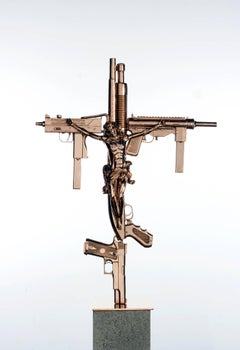 "Crucifix, " 2012 Contemporary Sculpture by Nimai Kesten