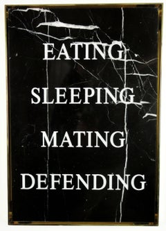 "Eating Sleeping Mating Defending, " 2016 by Nimai Kesten