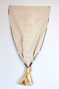 "Union Jack, " 2017 Contemporary Wall Mounted Flag Sculpture by Nimai Kesten