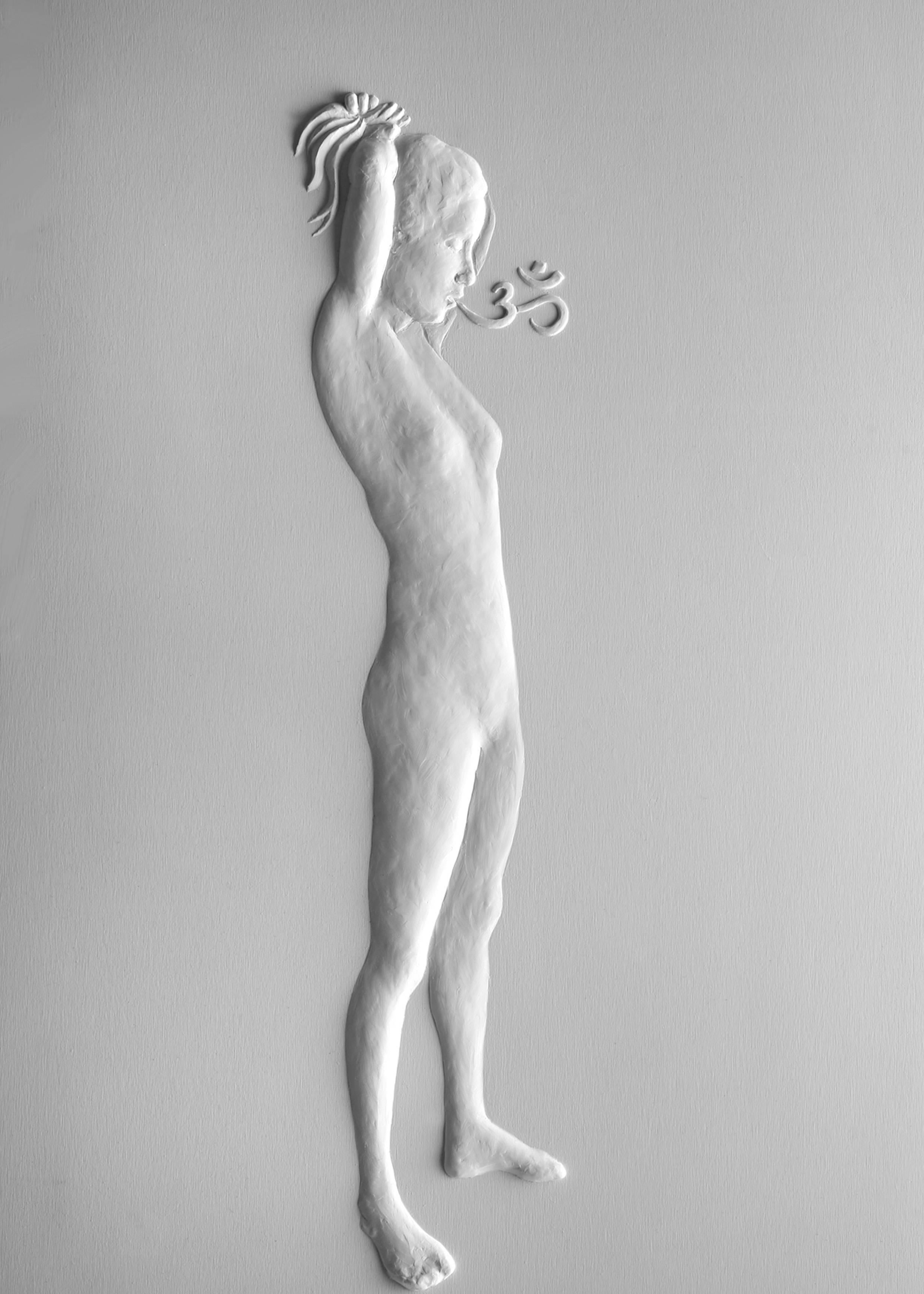 Maja Thommen Figurative Sculpture - "Om" Bas Relief Panel from the "Dressing" Series, 2011