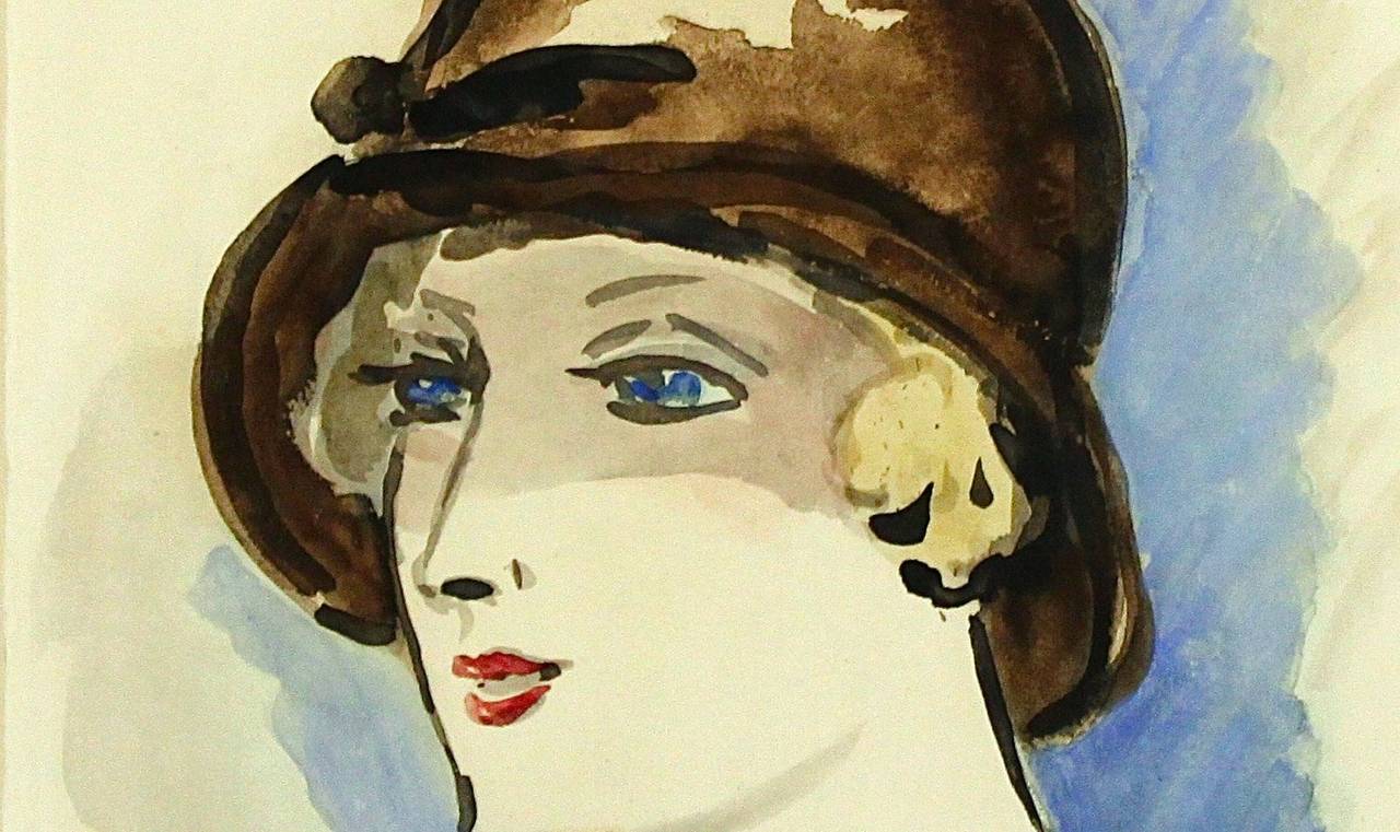 Femme avec Chapeau - Modern Print by Kees van Dongen
