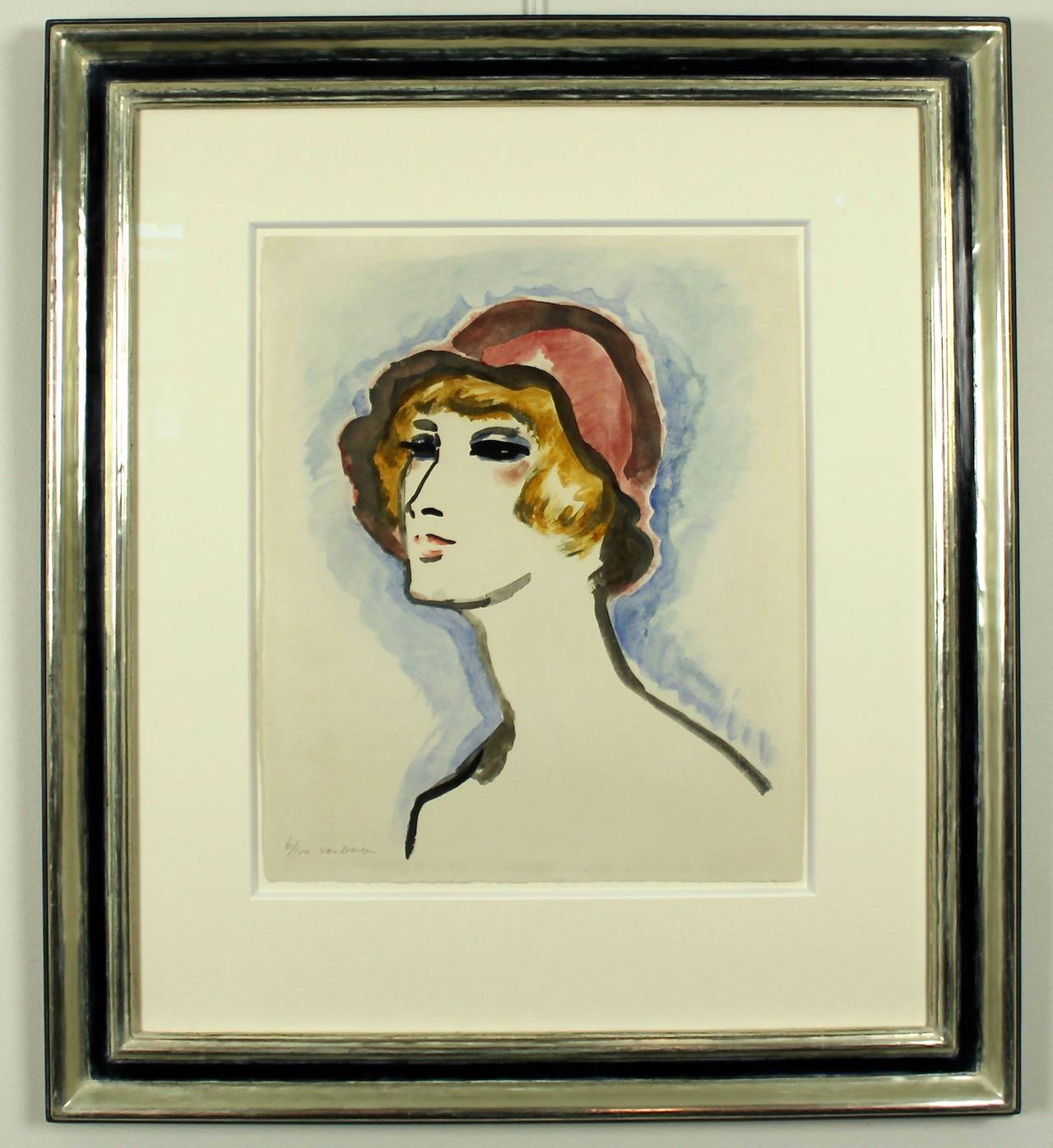 Kees van Dongen Portrait - Femme au Chapeau Rouge