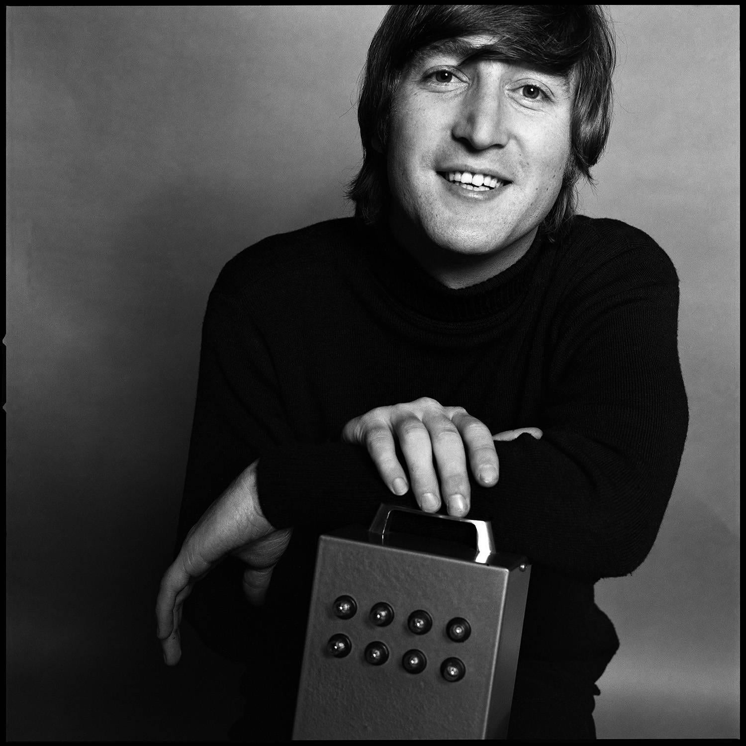 Brian Duffy Black and White Photograph - John Lennon 1965