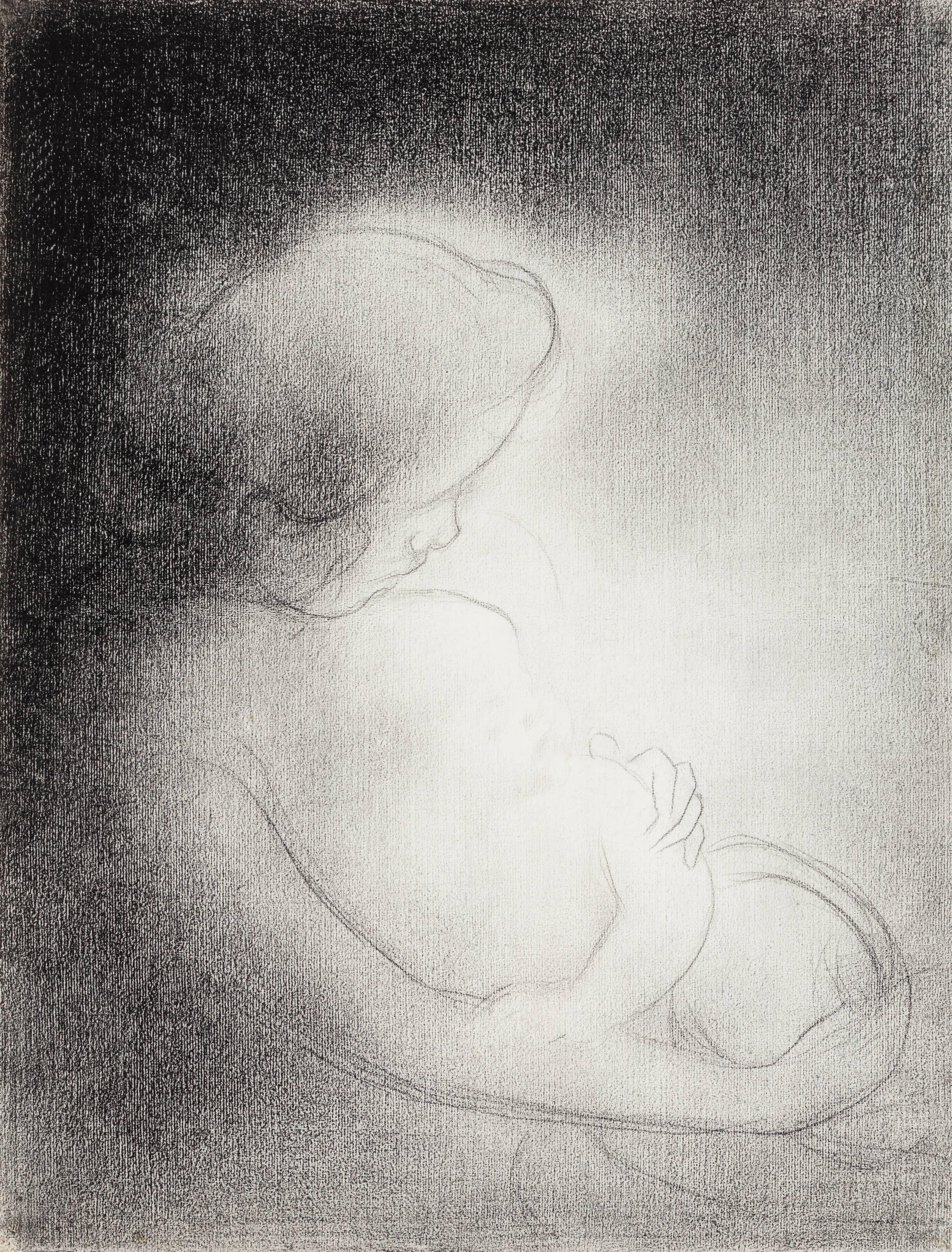 Charles Angrand Figurative Art - Mother and Child