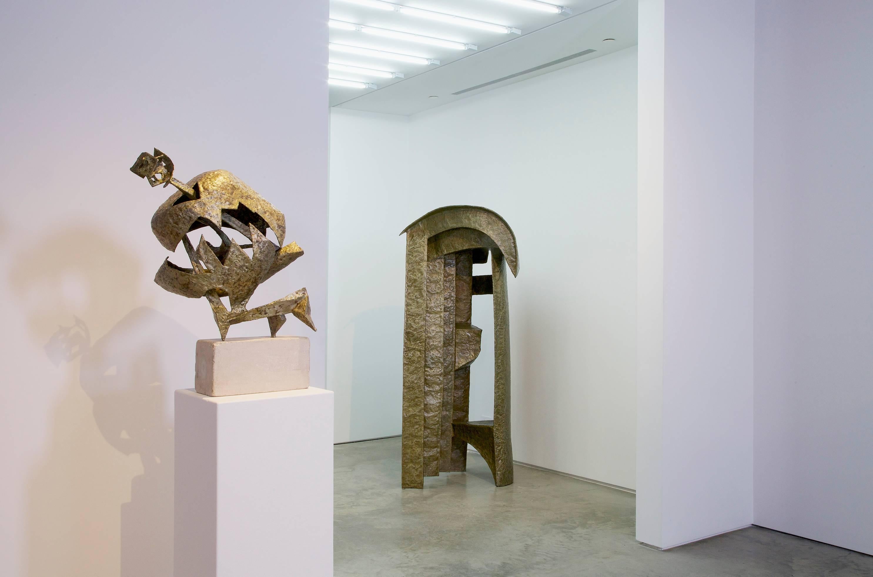 Protector - Abstract Expressionist Sculpture by Seymour Lipton