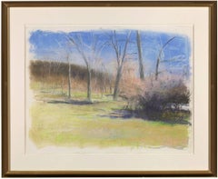 Wolf Kahn pastel, March in New Mexico, 1997