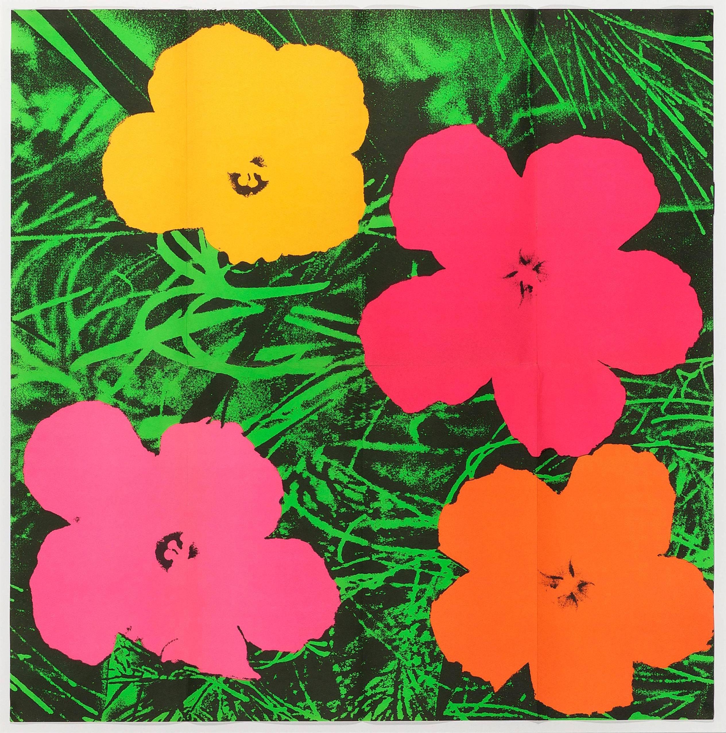 andy warhol flowers poster