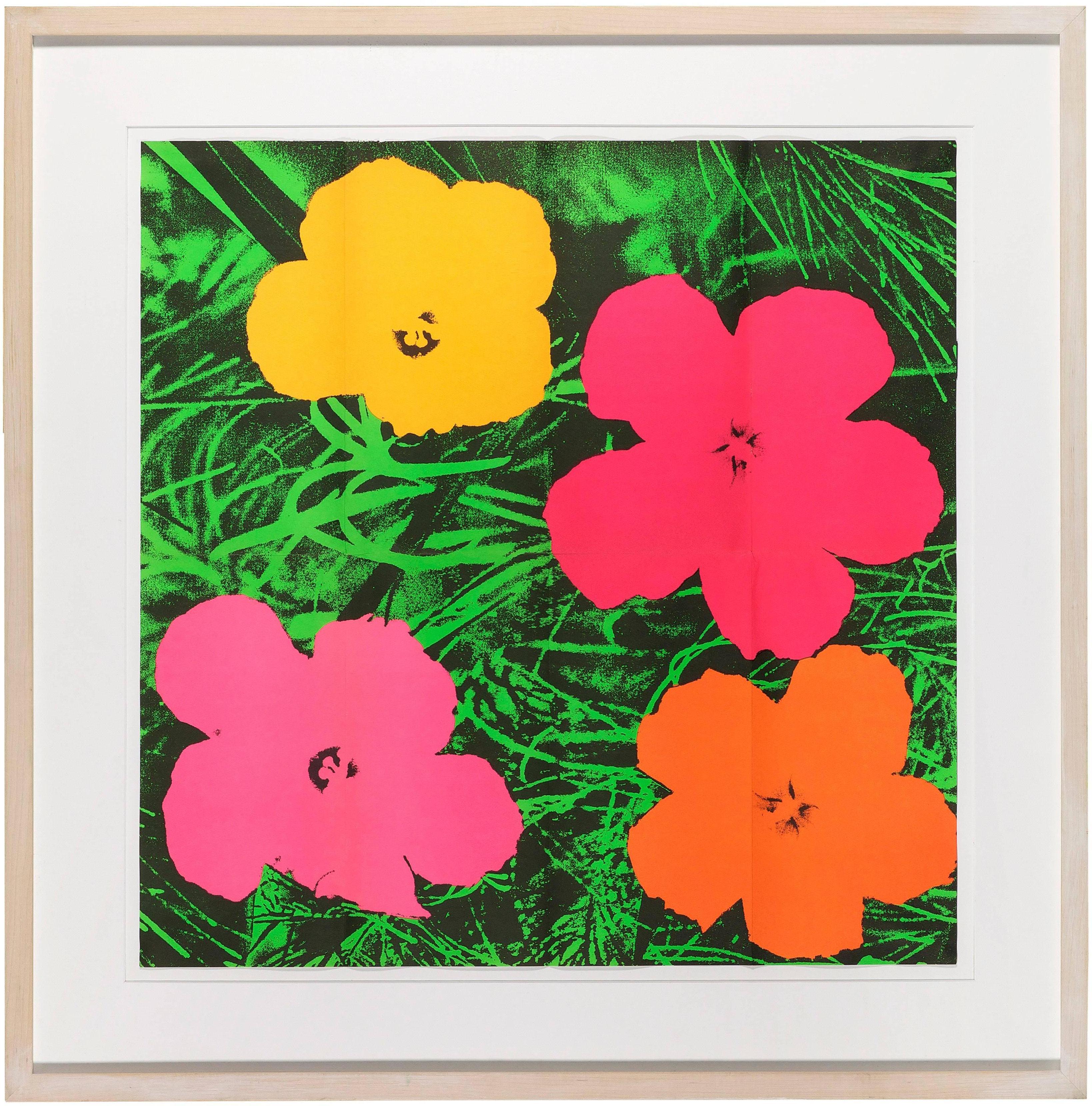 Andy Warhol Flowers, 1964 (invitation for Leo Castelli exhibition) - Print by (after) Andy Warhol