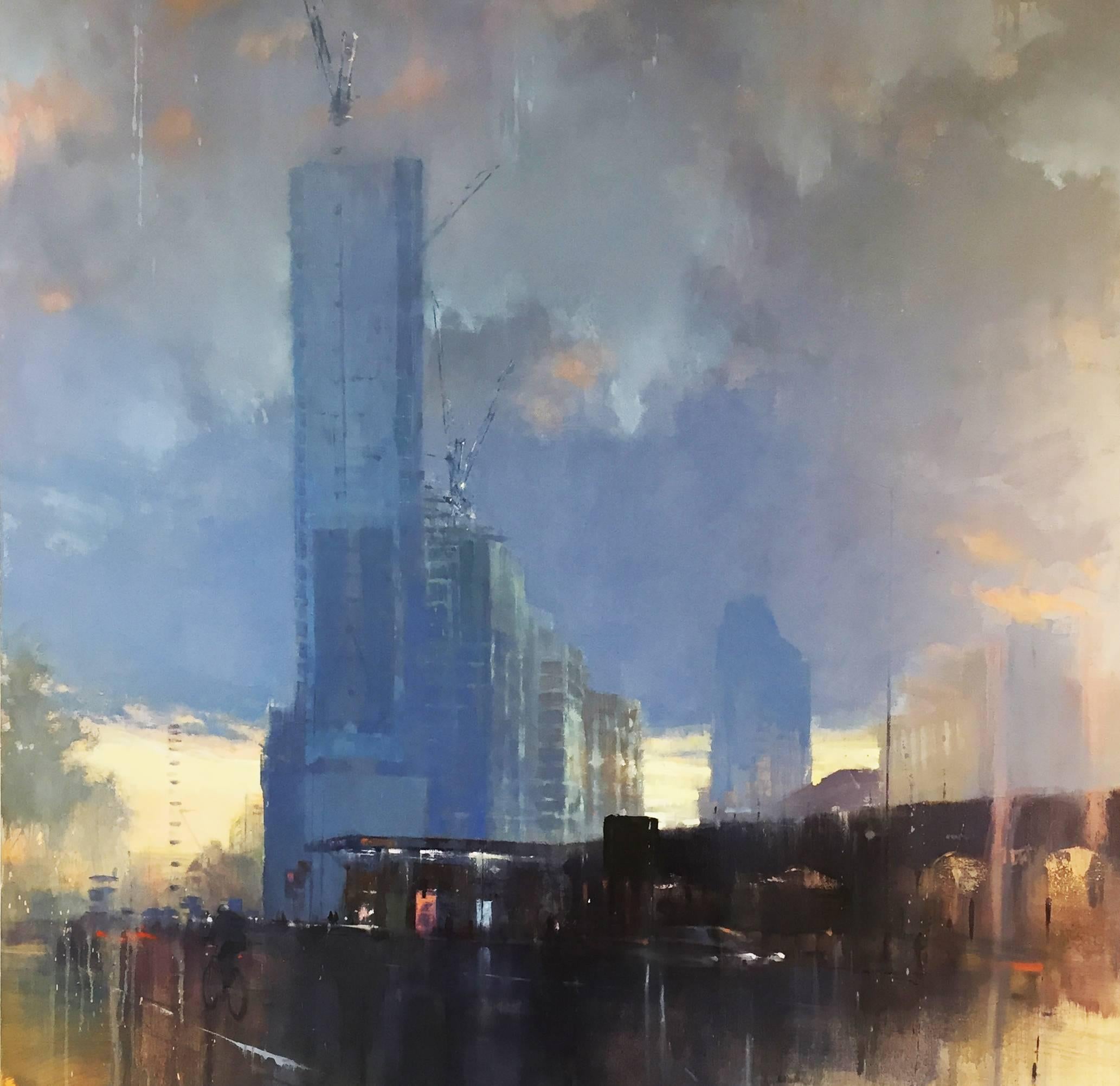 David Walker Landscape Painting - Vauxhall Rising