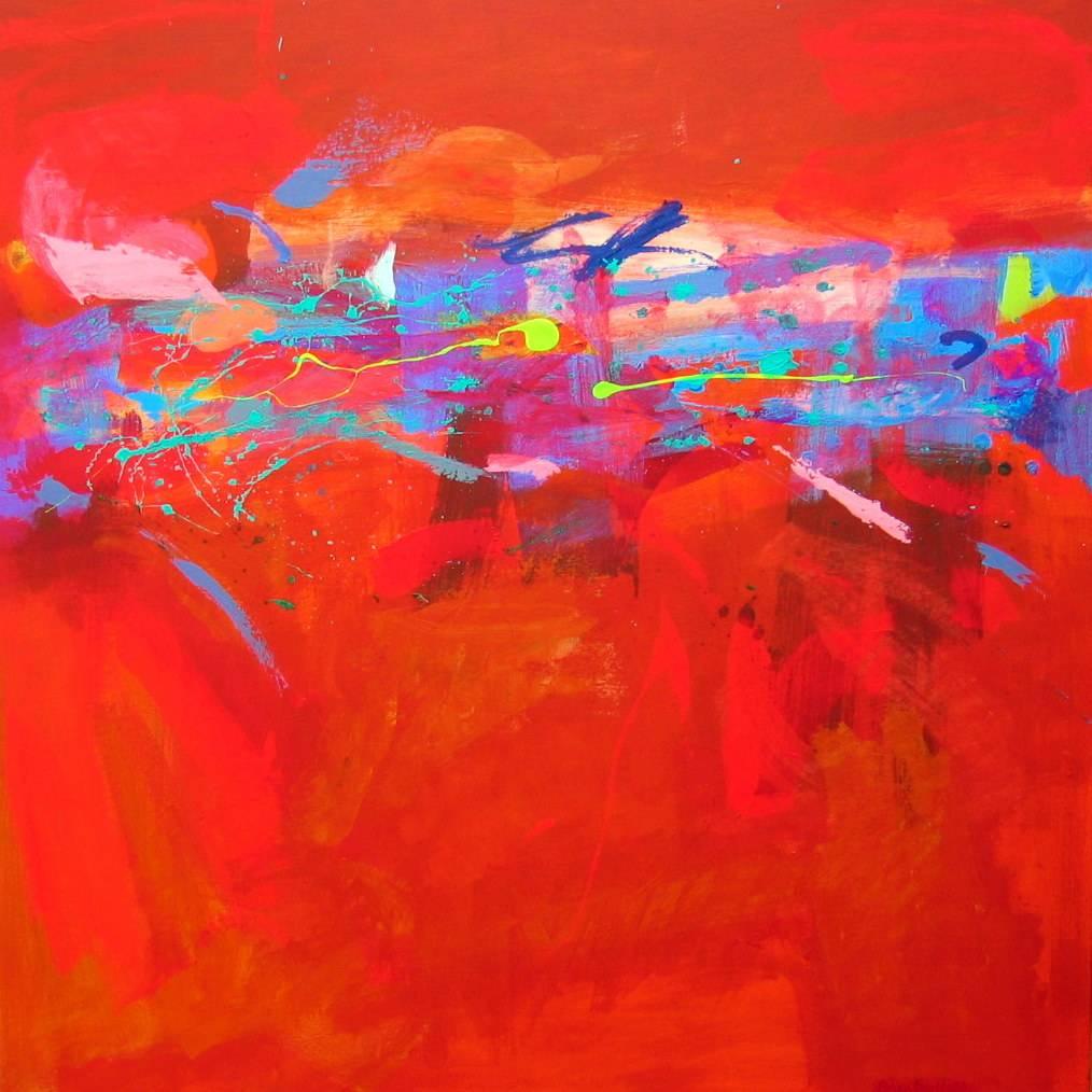 Brian Bartlett Abstract Painting - Heatwave