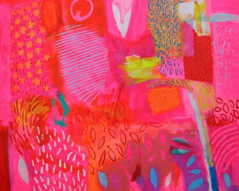 Brian Bartlett Jamaica contemporary bright pink abstract painting