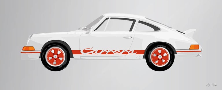 Ella Freire Porsche 911 Carrera Orange White White Porche Car Screenprint Mixed Media For Sale At 1stdibs Ella Freire Porsche 911 Carrera Orange White White Porche Car Screenprint Mixed Media For Sale At 1stdibs