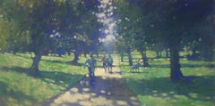 A Walk in the Park (Canterbury) - contemporary impressionism landscape painting