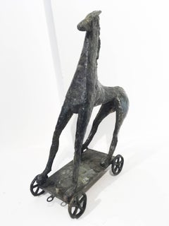 Greek Default -contemporary figurative horse bronze sculpture